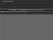 Tablet Screenshot of optionplay.com